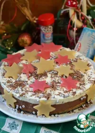Новогодний торт "Звезды"
