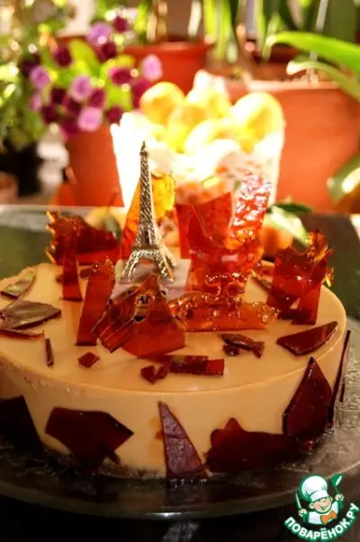 Торт крем-карамель "Осень в Париже"