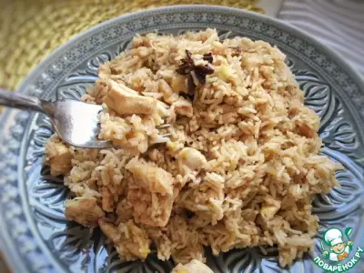 Куриная грудка с рисом на сыворотке