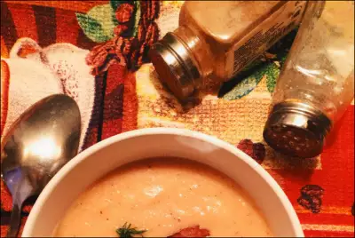 Суп-пюре гороховый с беконом