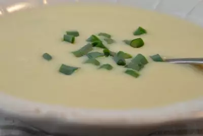 Луковый крем-суп с имбирем