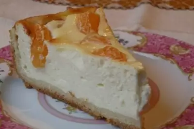 Творожный пирог с мандаринами