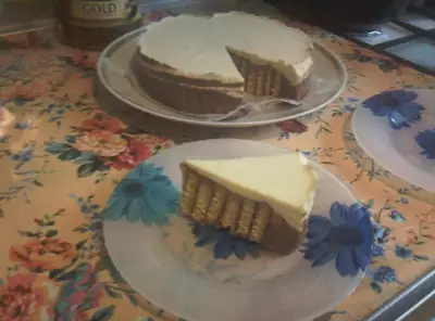Апельсиновый торт с суфле из белого и молочного шоколада