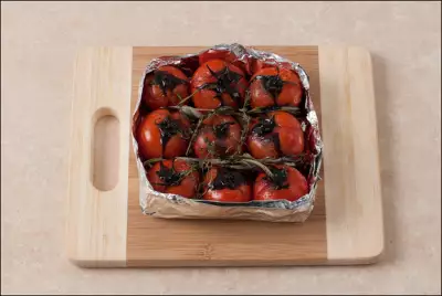 Бакинские томаты конфи с прошутто
