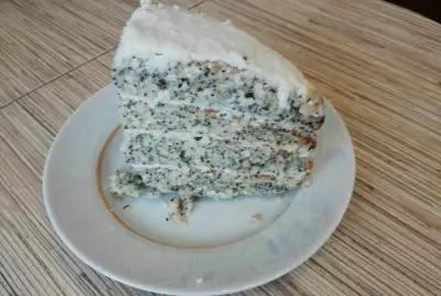 Маковый итальянский торт
