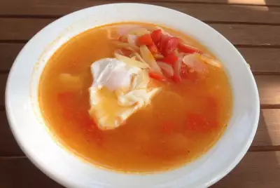 Португальский томатно луковый суп
