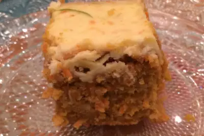 Морковный пирог с сырно-цитрусовым кремом