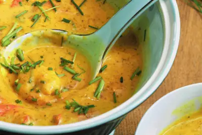 Тыквенный суп со вкусом карри