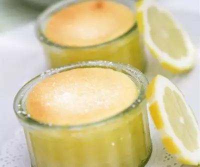 Теплый лимонный пудинг