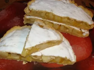 Пирог с яблоками манго и папайей
