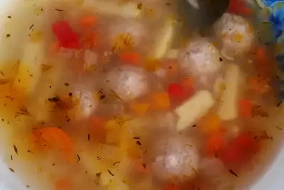 Суп с фрикадельками по питерски