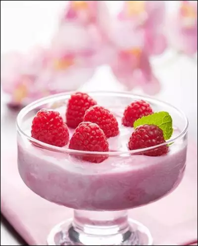 Малиново-лаймовый замороженный десерт