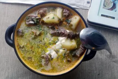 Щавелевый суп с говядиной
