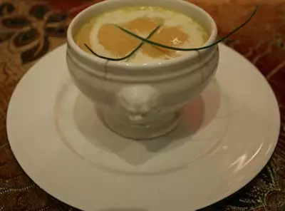 Крем суп из каштанов с коньяком