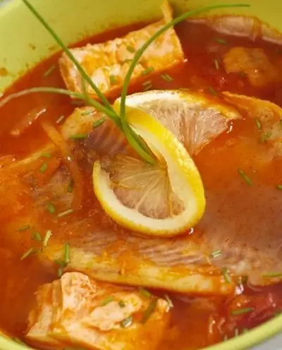 Рыбный суп из макрели по африкански