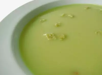 Суп-пюре из крапивы и черемши