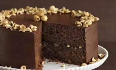 Шоколадный торт с орехами для мультиварки
