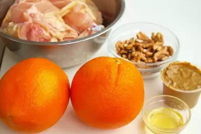Курица в апельсиново-горчичном соусе