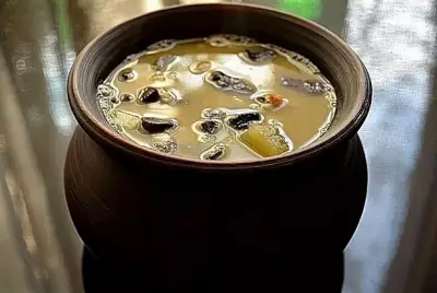 Грибной суп с пшеном и яйцами «Маша»