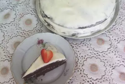 Черемуховый торт со сметанным кремом