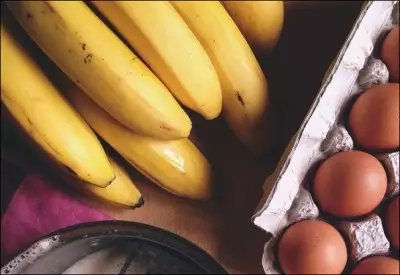 Быстрые банановые оладьи