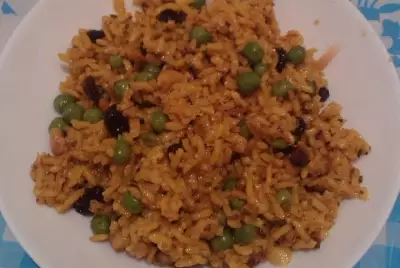 Рис с зеленым горошком масала хари матар пулау