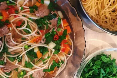 Вьетнамский суп с говядиной фо‑бо