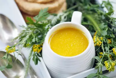 Суп-пюре с запеченной желтой паприкой
