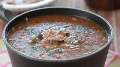 Суп из баранины с рисом по‑армянски