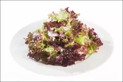Салат с брезаолой и клубничной заправкой