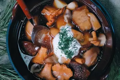 Вятская губница — традиционный суп из сезонных грибов