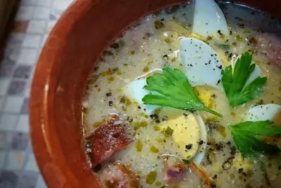 Журек — традиционный польский суп на ржаной закваске