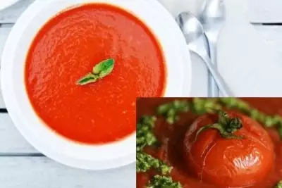 Суп пюре томатный la sopa puré el tomate