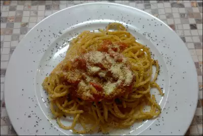 Спагетти с водкой