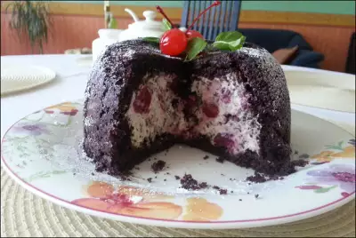 Итальянский шоколадный десерт или торт-купол (Zuccotto)