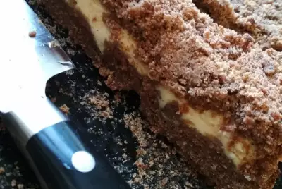 Творожный пирог с шоколадом
