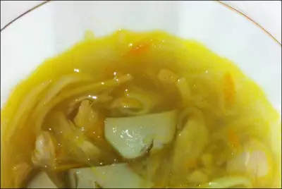 Суп с белыми грибами и курицей