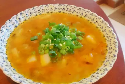 Картофельный суп с фрикадельками
