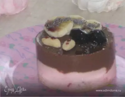 Пирожные "Йогурт в шоколаде"