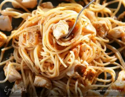 Спагетти с рыбой