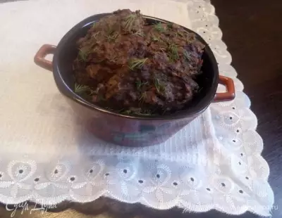 Котлета с печенью из печки