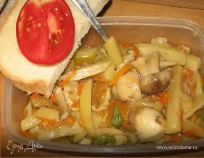 Картофель с грибами "По-селянски"