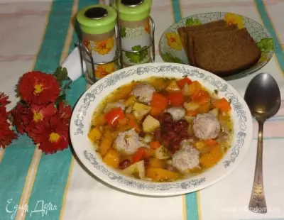 Суп с фрикадельками осенний вальс