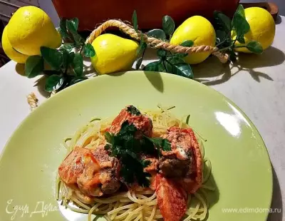 Сливочные тефтели по итальянски с томатами и моцареллой