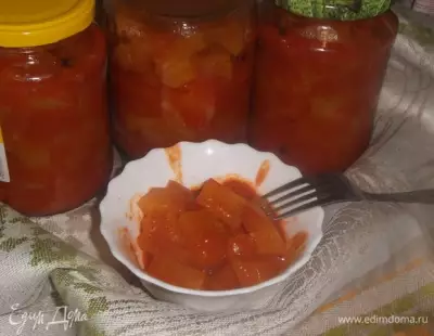 Кабачки в томатном соусе на зиму фото