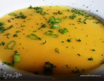 Согревающий картофельный суп с луком-пореем и белым вином