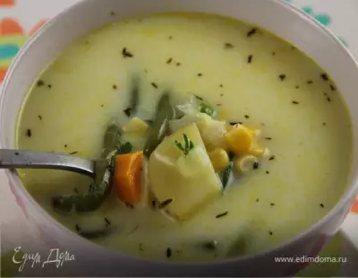 Североамериканский овощной суп "Суккоташ"