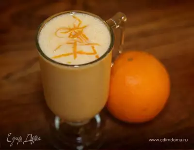Молочный коктейль с персиками и апельсинами