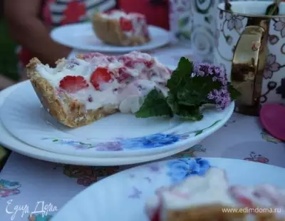 Летний ягодный десерт без выпечки