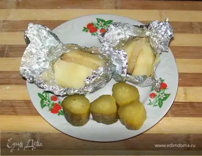 Картошка с салом в духовке